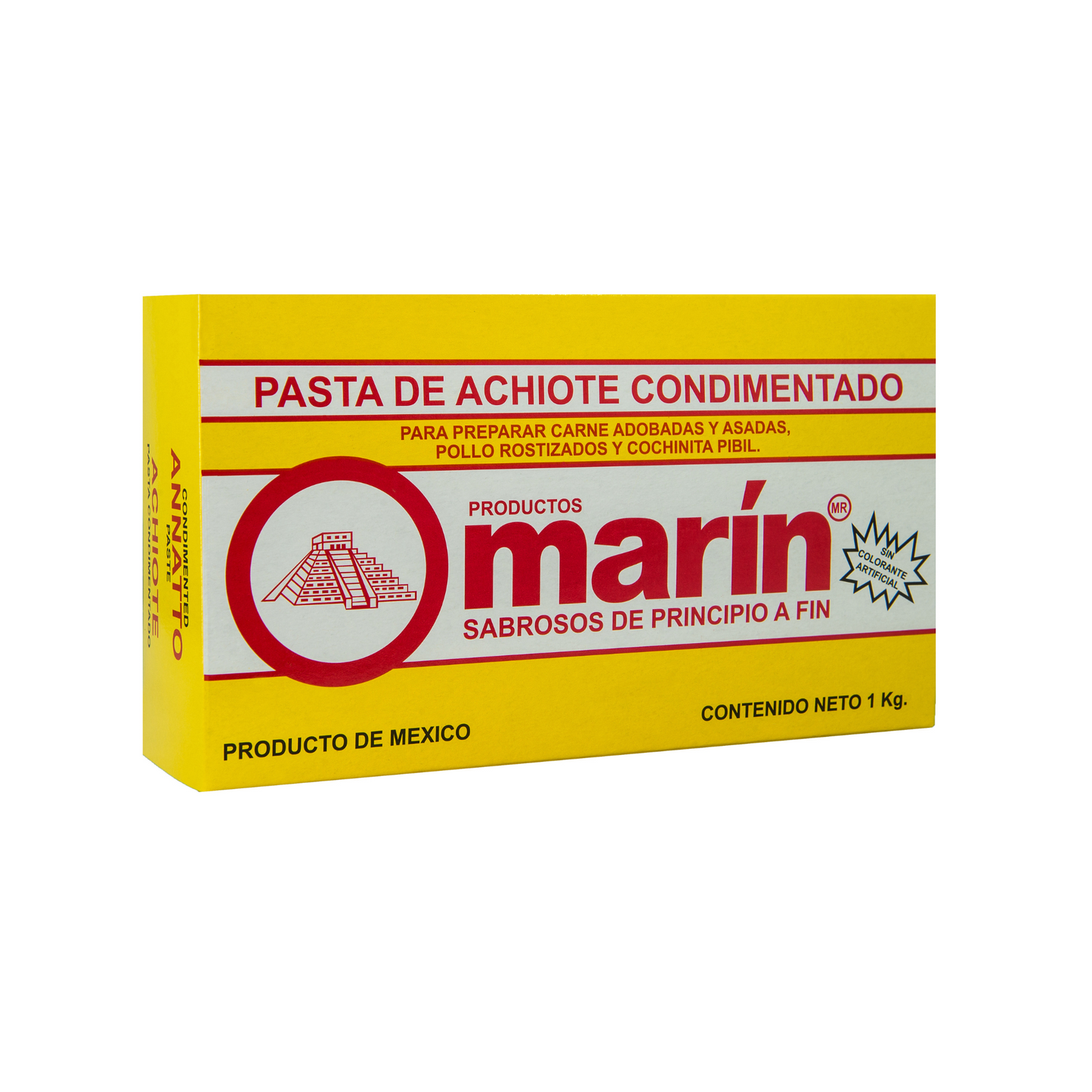 Pasta de Achiote Condimentado "Marín" 1Kg