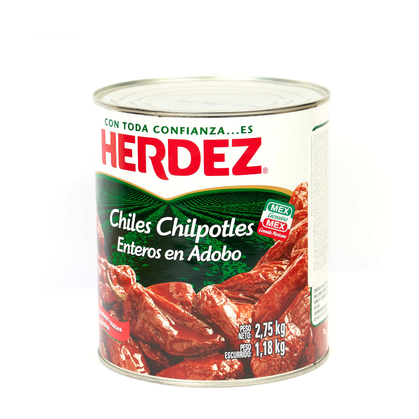 Chiles chipotles adobados Herdez 2,75kg