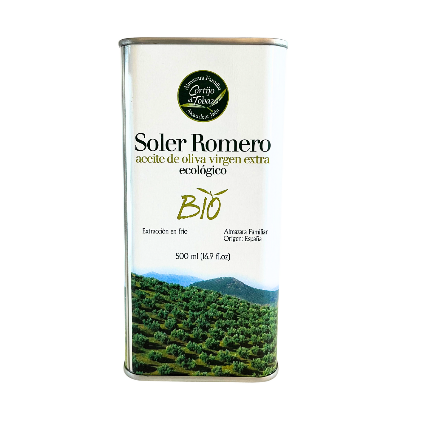 Lata 500 ml, Aceite Oliva Virgen Extra Picual Ecológico Soler Romero