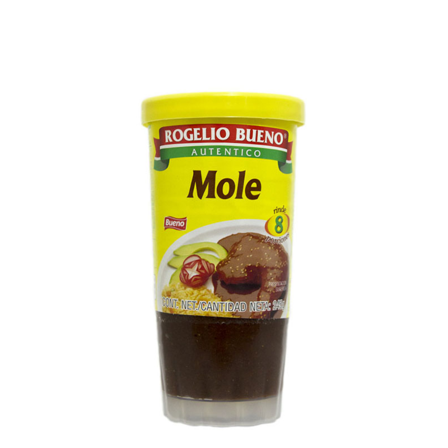 Mole rojo en pasta vaso 245g Rogelio Bueno