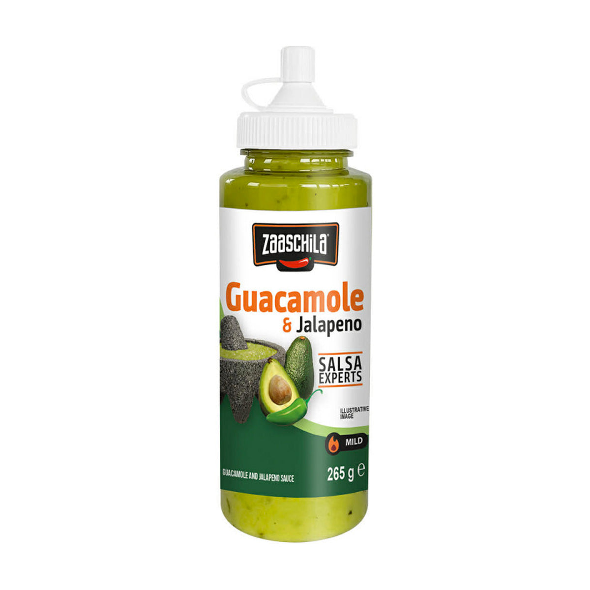 Salsa Guacamole & Serrano 265g Zaaschila
