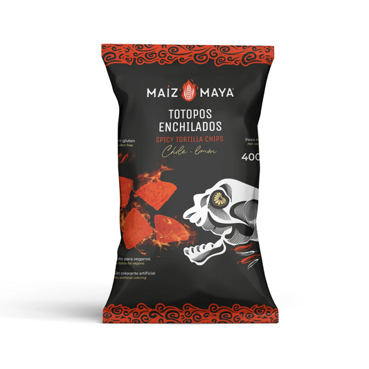 Totopos Maíz Enchilados - Chile y Limón 400 gr