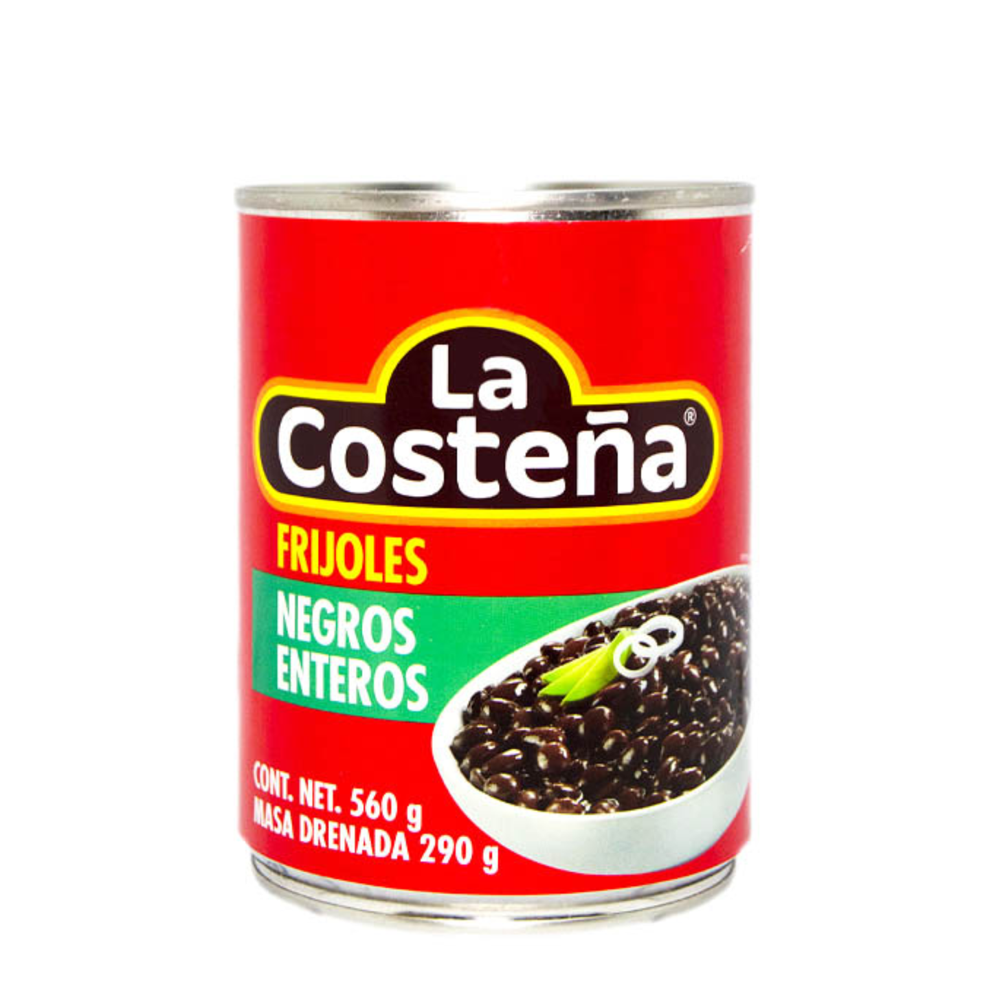 Frijoles Negros Enteros La Costeña lata 560g