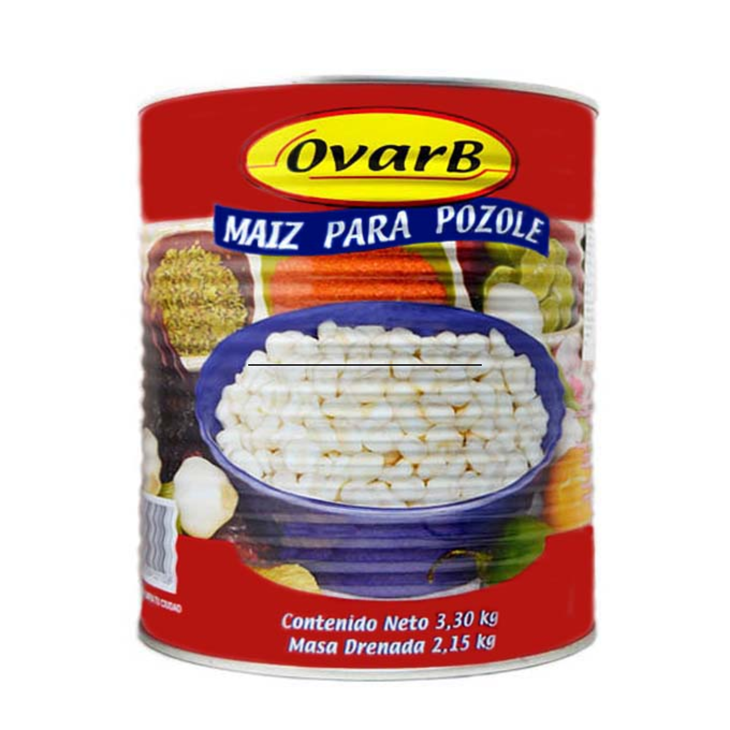 Maíz blanco pozolero 3.3Kg Ovarb