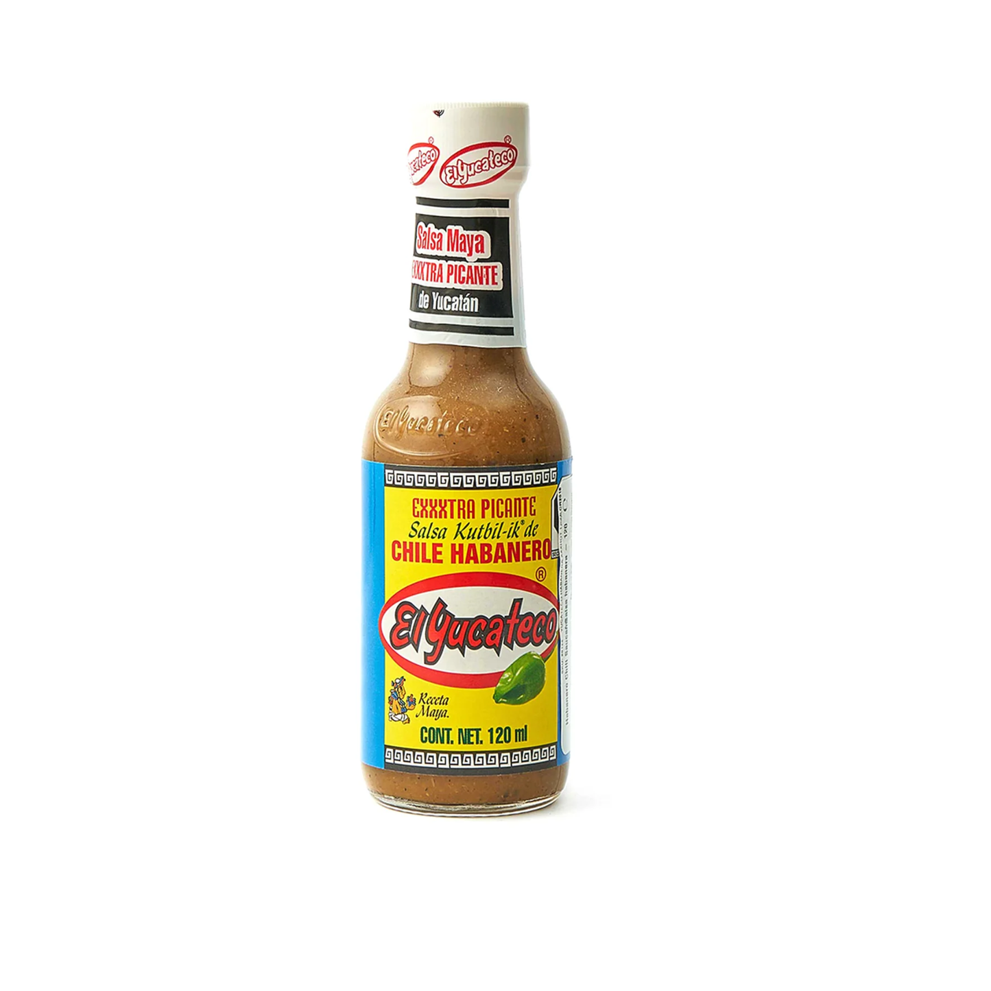 Salsa kutbil-ik extra picante de chile habanero El Yucateco 120ml