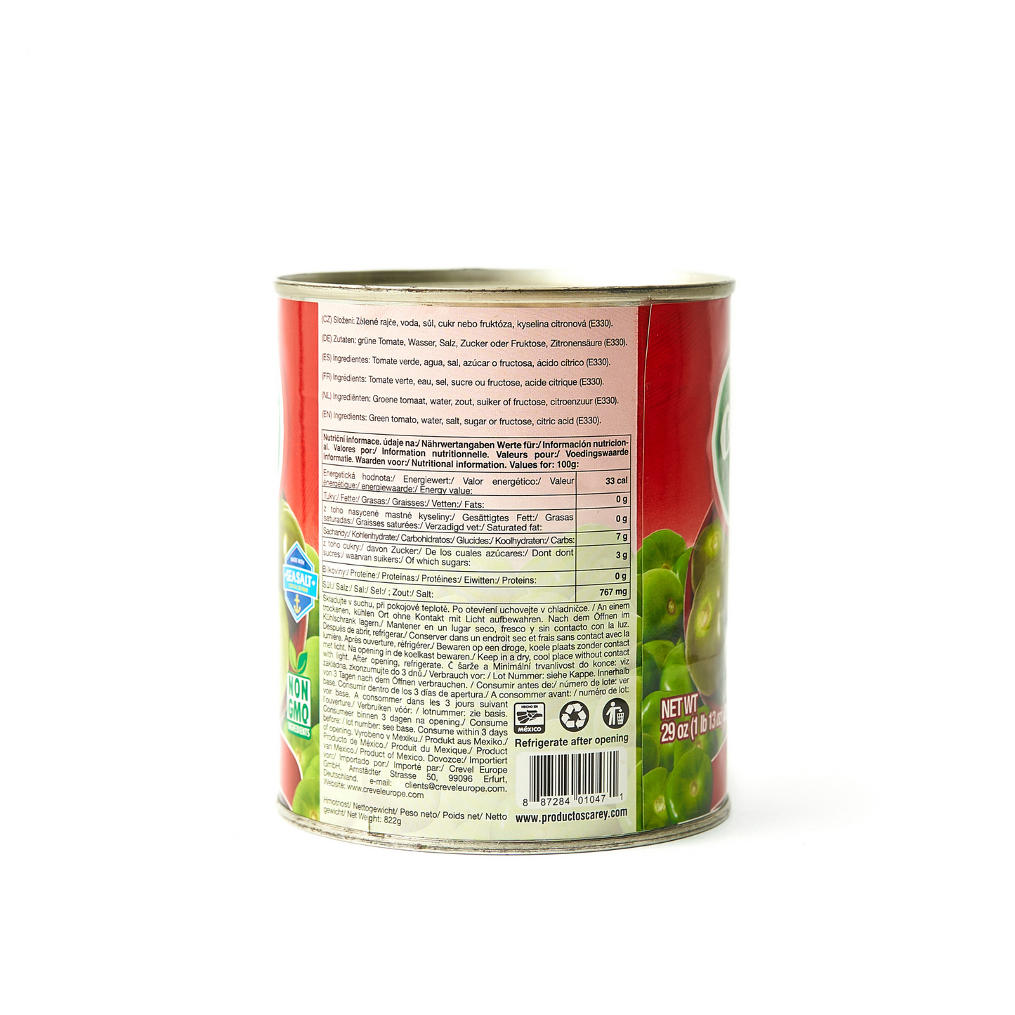 Tomatiilo entero Carey 822gr
